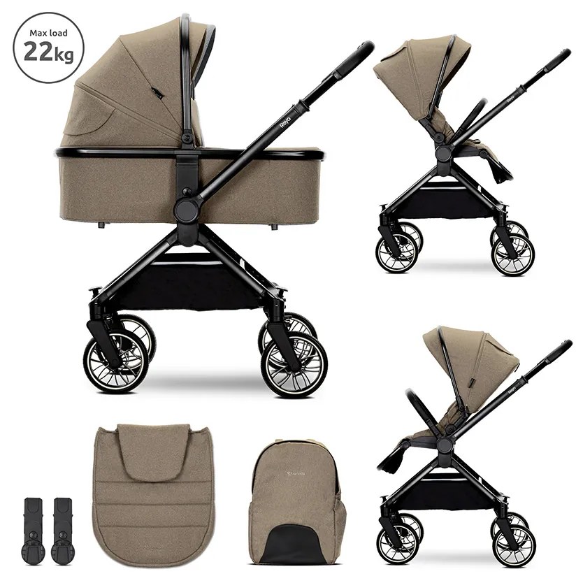 LORELLI ΠΟΛΥΚΑΡΟΤΣΙ 2 ΣΕ 1 ΜΕ ΣΚΛΗΡΗ ΚΑΛΑΘΟΥΝΑ REYA BEIGE 10022072507