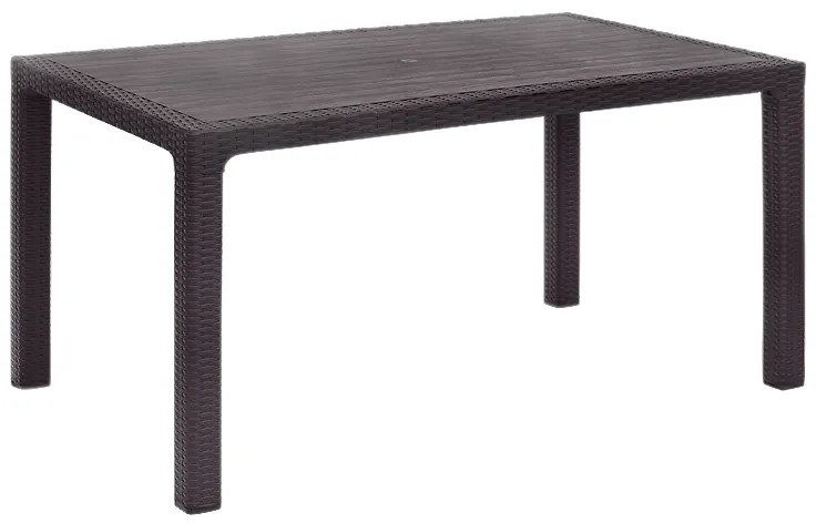 Τραπέζι πολυπροπυλενίου Kalan Megapap χρώμα καφέ 150x90x75εκ.-GP046-0011,1