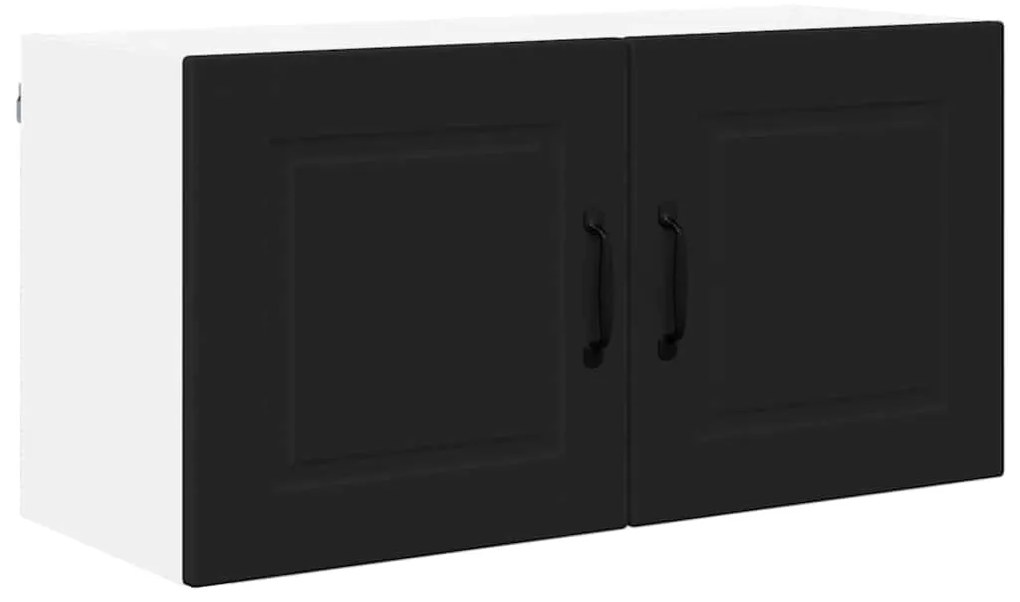 vidaXL Ντουλάπα Κουζίνας Μαύρο 80 x 31 x 40 εκ Επεξεργασμένο ξύλο