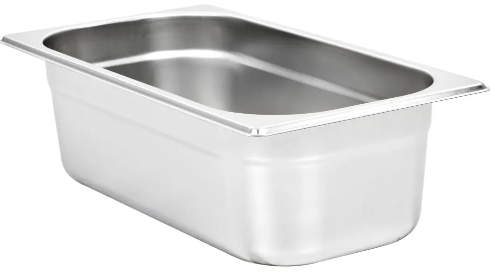 vidaXL Λεκάνες Gastronorm 8 τεμ. GN 1/3 100 χιλ. από Ανοξείδωτο Ατσάλι