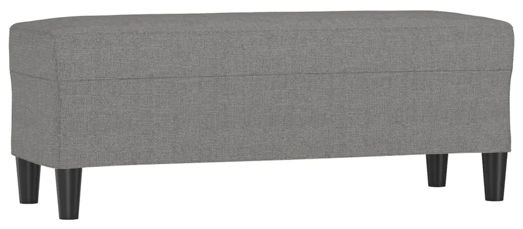 vidaXL Πάγκος Σκούρο Γκρι 100x35x41 εκ. Υφασμάτινος
