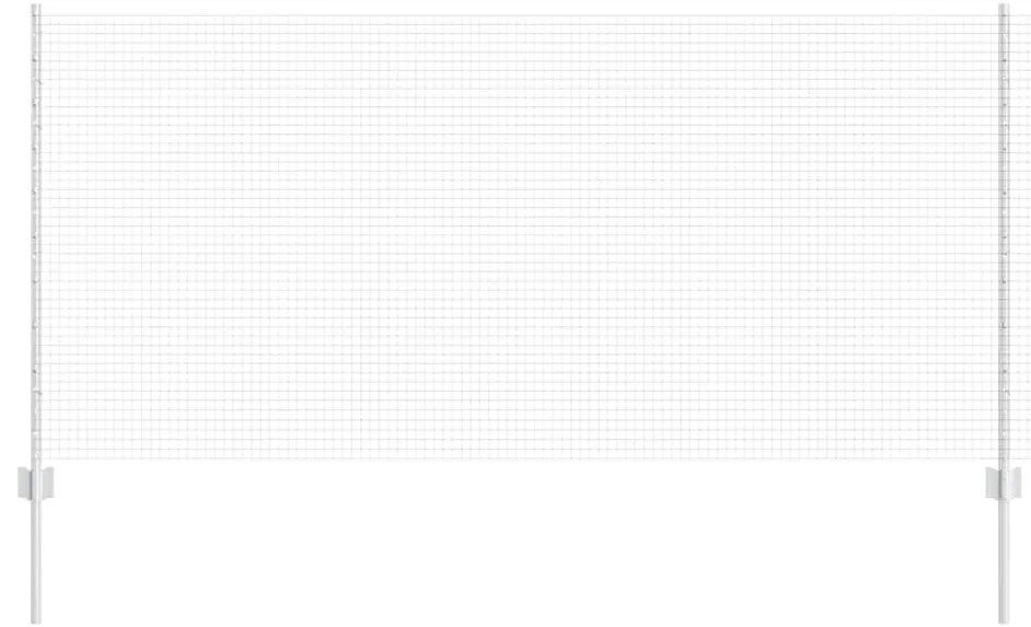 vidaXL Τεντώτο με στήριγμα Ασημί 1 x 10 m Ατσάλι