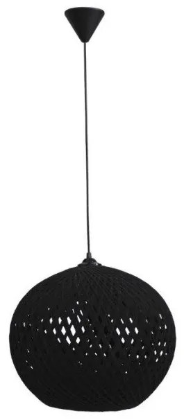 Κρεμαστό Φωτιστικό Οροφής SILK-02 Φ35 Μαύρο PENDEL 31-1219 Heronia-31-1141-Μαύρο 31-1141