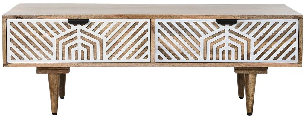 Τραπεζάκι Καφέ Home ESPRIT Λευκό Ξύλο από Μάνγκο 115 x 60 x 40 cm