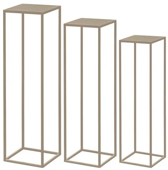Βάση Φυτών Σετ 3τμχ Μαύρο 80/75/70cm Tatsuno 428004 Eglo 428004