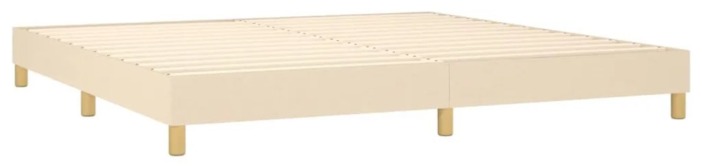 ΚΡΕΒΑΤΙ BOXSPRING ΜΕ ΣΤΡΩΜΑ ΚΡΕΜ 200X200 ΕΚ. ΥΦΑΣΜΑΤΙΝΟ 3140886