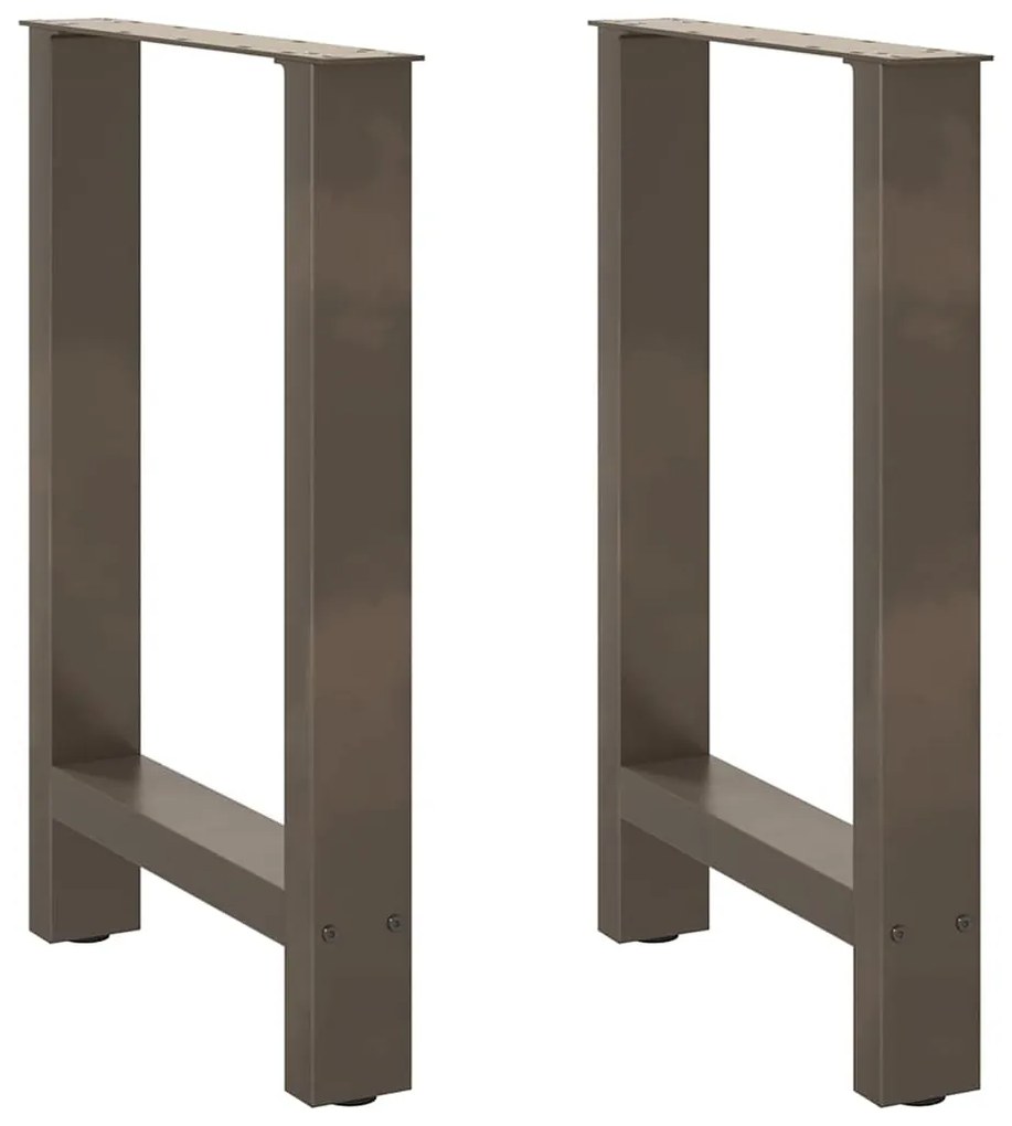 Πόδια Τραπεζαρίας 2 τεμ. από Φυσικό Ατσάλι 50x(72-73) εκ. Ατσάλι