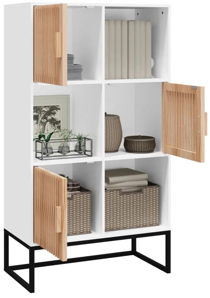 vidaXL Ντουλάπι Λευκό 70 x 35 x 125 εκ. από Επεξεργασμένο Ξύλο