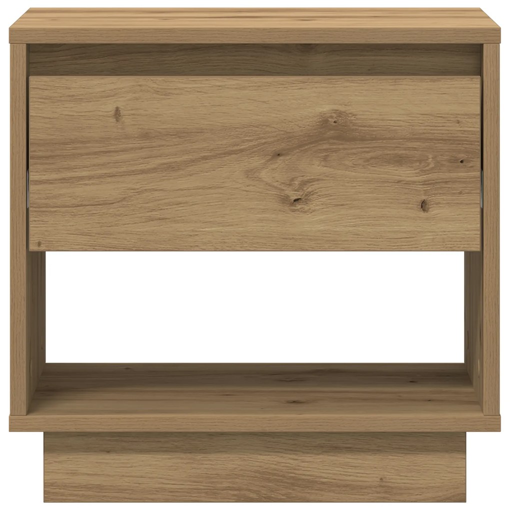 vidaXL Κομοδίνο Καλλιτέχνη Δρυς 45x34x46 εκ Επεξεργασμένο ξύλο