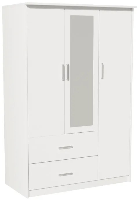 Intrahome Ντουλάπα ρούχων τρίφυλλη OLYMPUS Intrahome χρώμα λευκό 120x57x183εκ | SKU: INTRAPA-234111322