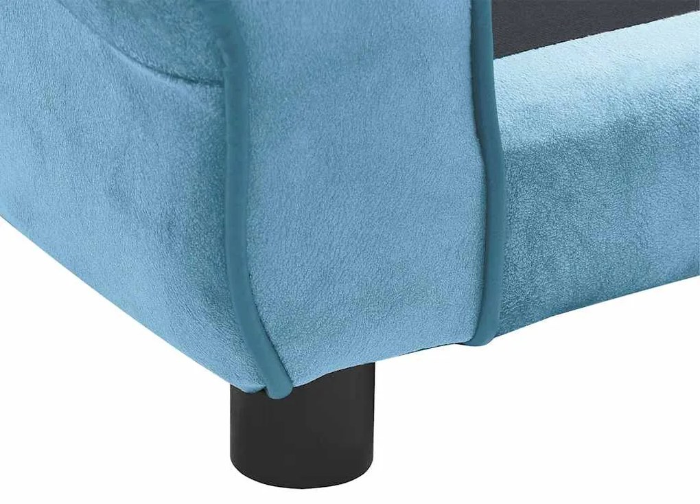 vidaXL Καναπές - Κρεβάτι Σκύλου Τιρκουάζ 72 x 45 x 30 εκ. Βελουτέ