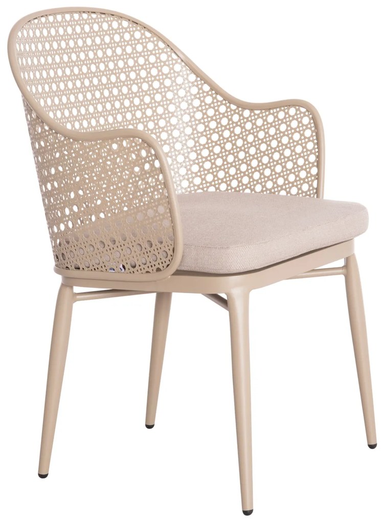 ΠΟΛΥΘΡΟΝΑ ΑΛΟΥΜΙΝΙΟΥ OREGO HM6268.03 ΚΑΠΟΥΤΣΙΝΟ-ΜΑΞΙΛΑΡΙ ΜΠΕΖ 58x55x83Υεκ.