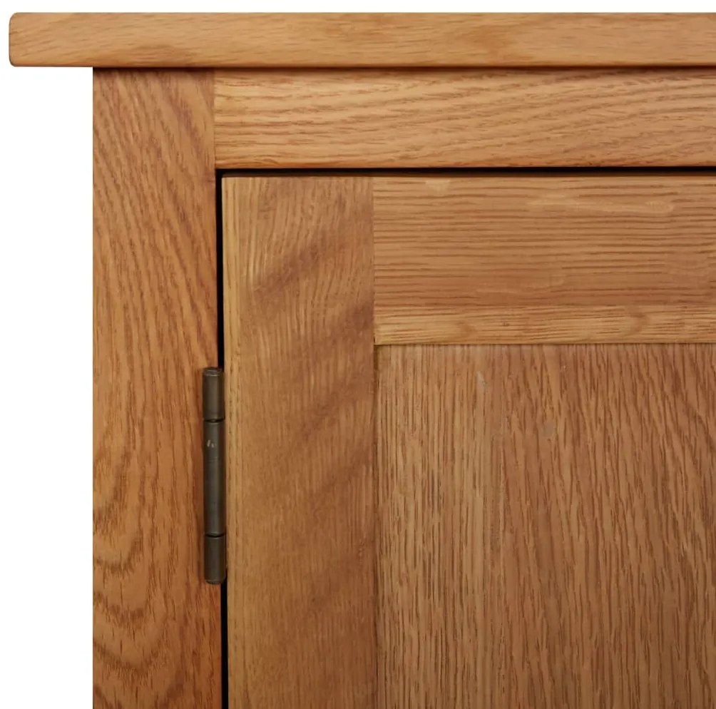 vidaXL Ντουλάπι με Συρτάρια 70 x 35 x 75 εκ. από Μασίφ Ξύλο Δρυός