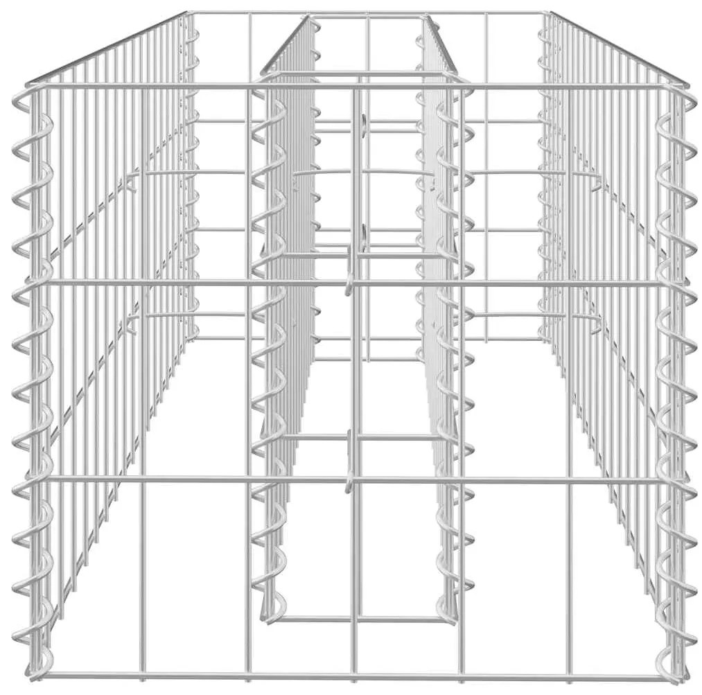 vidaXL Συρματοκιβώτιο-Γλάστρα Υπερυψωμένη 90x30x30 εκ. Γαλβ. Χάλυβας