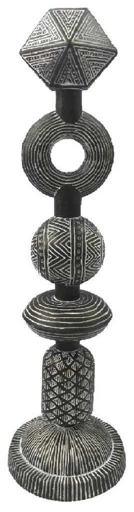 Διακοσμητικό ArteLibre Tribal Καφέ Polyresin 14x14x50cm-05153005