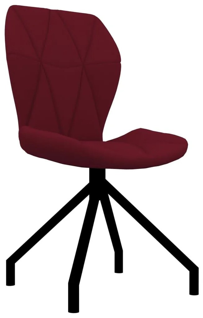 Καρέκλες Τραπεζαρίας 4 τεμ. Μπορντό από Συνθετικό Δέρμα - Κόκκινο