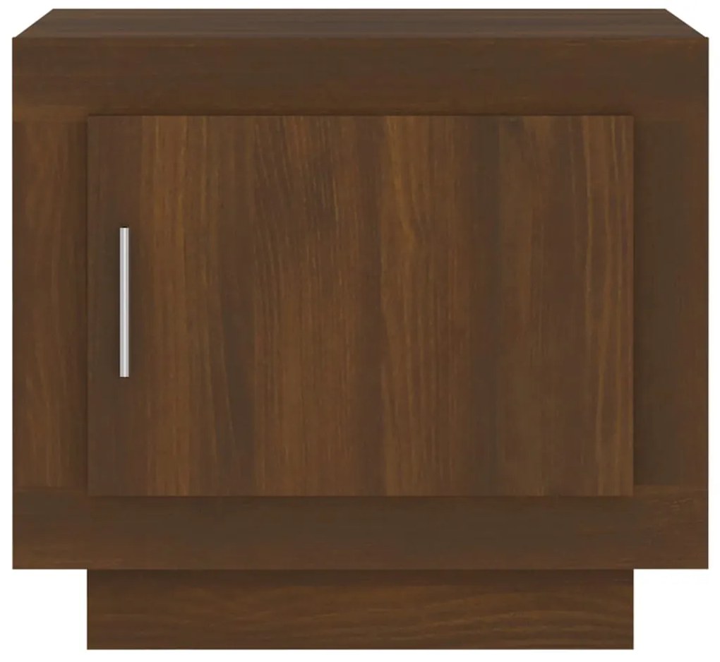 vidaXL Τραπεζάκι Σαλονιού Καφέ Δρυς 51 x 50 x 45 εκ. από Επεξεργ. Ξύλο