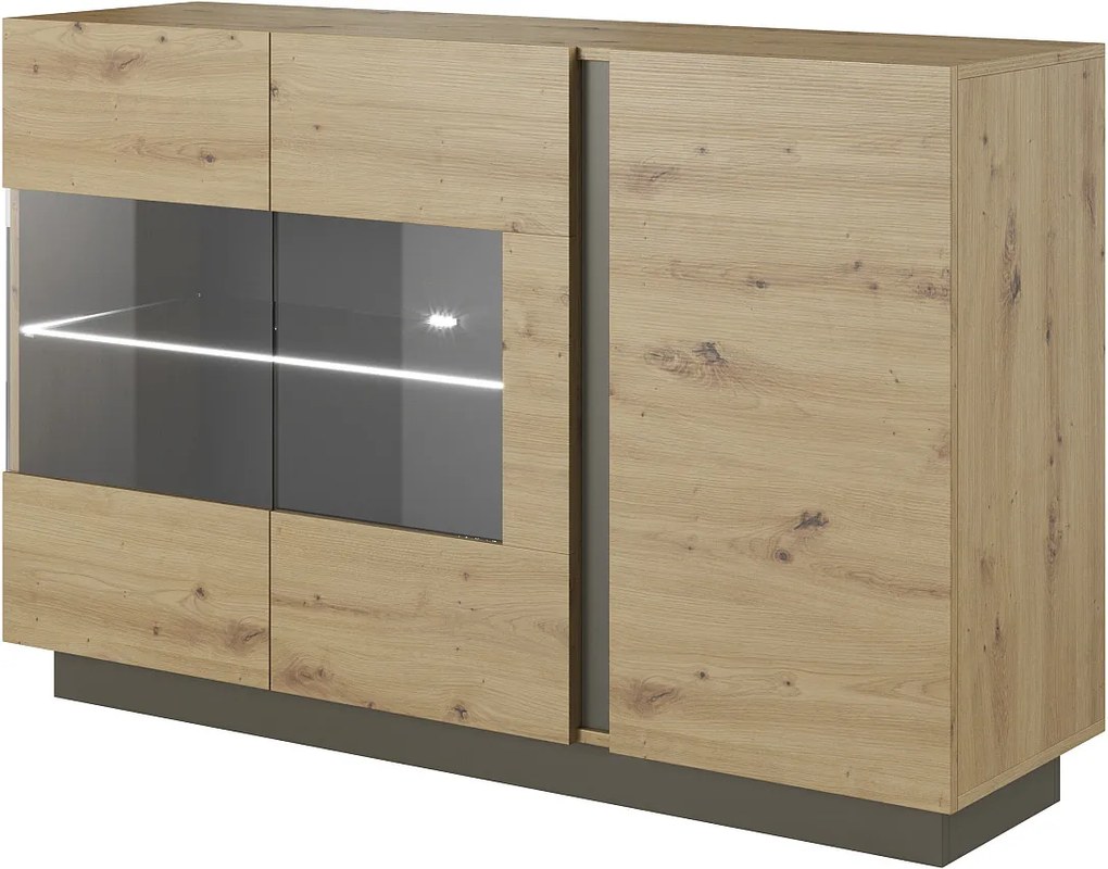 Lh-homefurniture Μπουφές 36146-ARC-21V Αrtisan+Γραφίτης 138,2x90,5x40cm 36146-ARC-21V