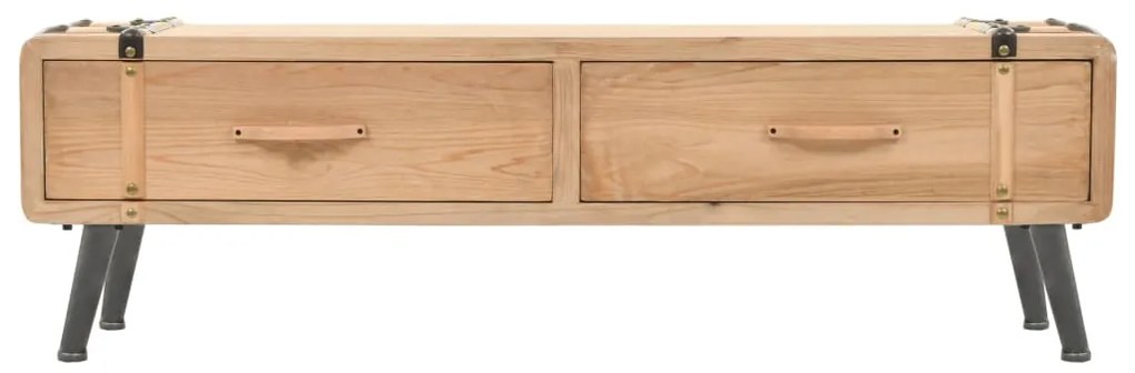 vidaXL Έπιπλο Τηλεόρασης 120 x 33 x 35 εκ. από Μασίφ Ξύλο Ελάτης