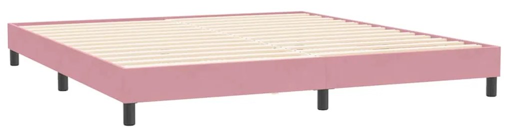 ΚΡΕΒΑΤΙ BOXSPRING ΜΕ ΣΤΡΩΜΑ ΡΟΖ 200X210 ΕΚ. ΒΕΛΟΥΔΙΝΟ 3317000