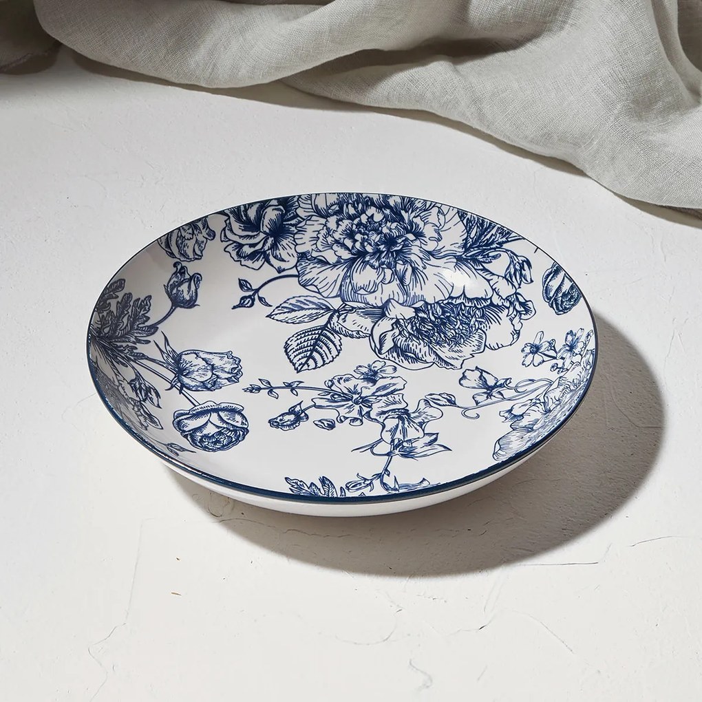 Πιάτο Βαθύ Πορσελάνινο 21cm Estia Home Art Garden 07-21696