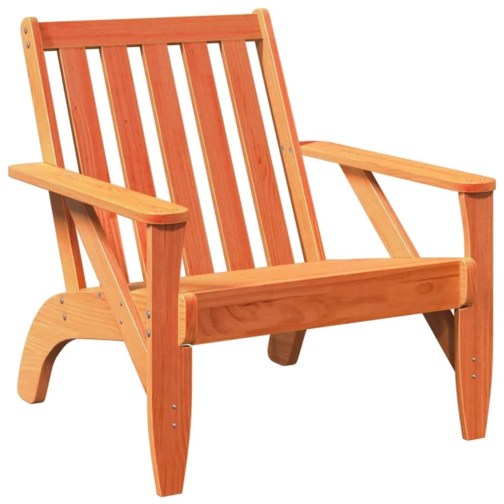 Καρέκλες Adirondack κήπου 2 τεμάχια κερί καφέ 75x77x77 cm - Καφέ