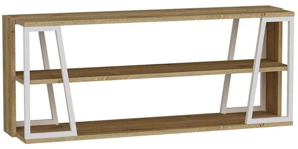 Έπιπλο Τηλεόρασης Lissa Rafli 550ARN3435 123,6x30x48,6cm Oak-White