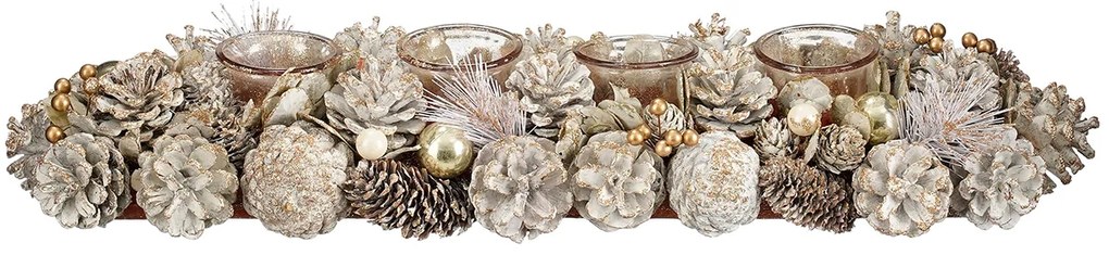 Χριστουγεννιάτικο Κηροπήγιο Για Ρεσώ 4 Θέσεων (54x16.5x10) Edelman Hanley 1180528