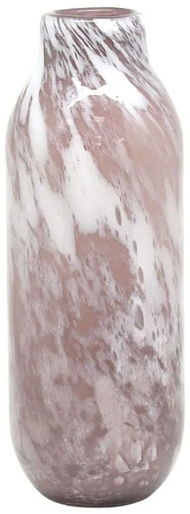 Βάζο Φυσητό Φυσαλίδες 15-00-23917 Φ12x33cm Somon-White Marhome Γυαλί