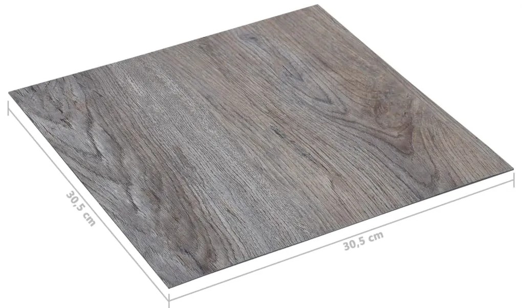 vidaXL Δάπεδο Αυτοκόλλητο Ανοιχτό Καφέ 5,11 μ² από PVC