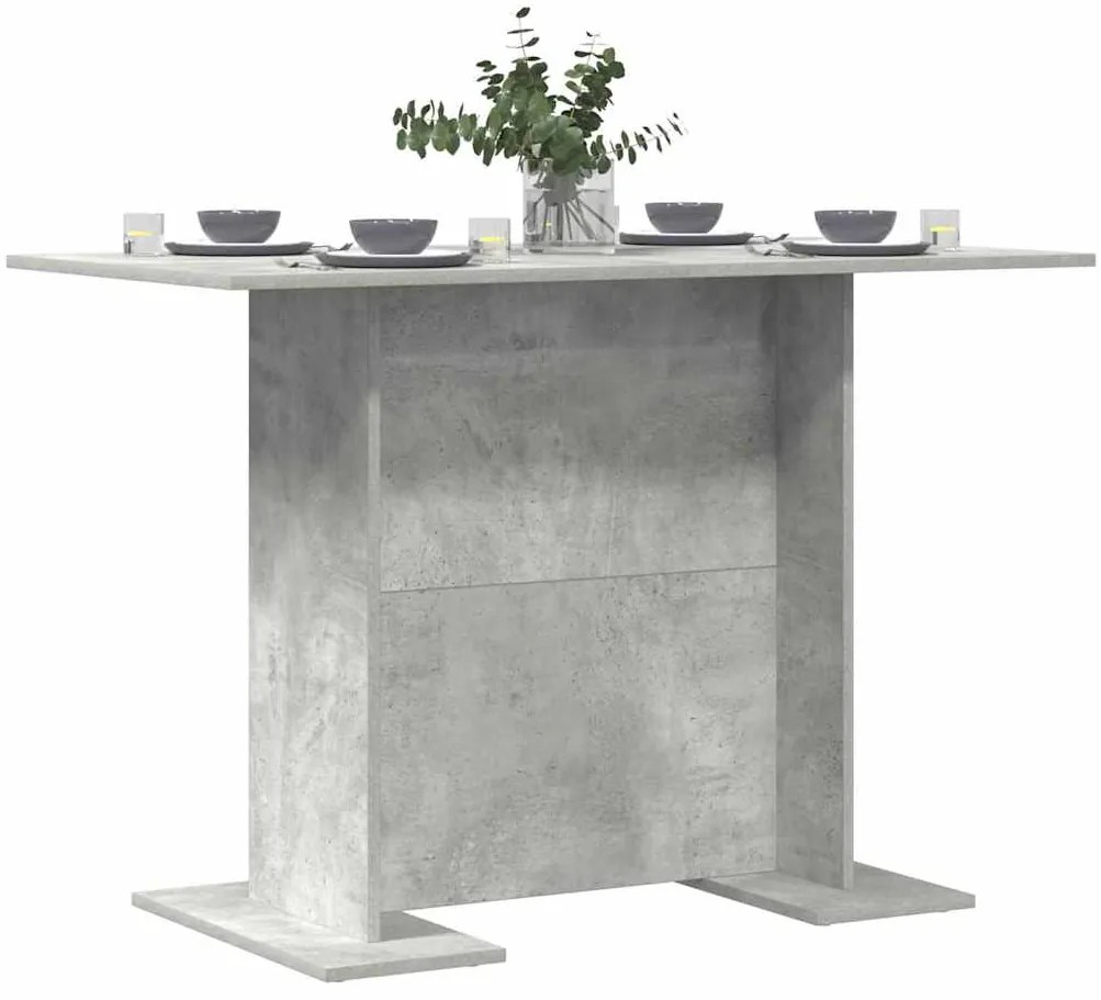 vidaXL Τραπεζαρία Γκρι σκυροδέματος 110 x 60 x 75 cm