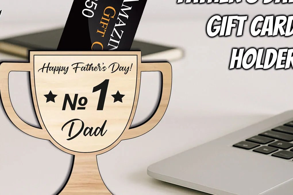 Σετ των 2 Intra απο ξύλο plywood  Χρώμα wenge 3mm-4mm πάχος - Χρήματα δωροκάρτας τρόπαιο για την Ημέρα του Πατέρα Δίασταση 20x20 cm INTRAFABR-24446771