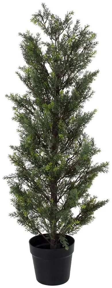 Τεχνητό Δέντρο Lemon Cypress 20151 120cm Brown-Green Globostar Πολυαιθυλένιο,Ξύλο