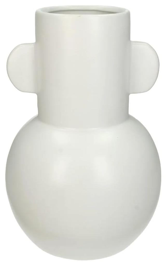 Βάζο Λευκό Κεραμικό 17x17x26cm
