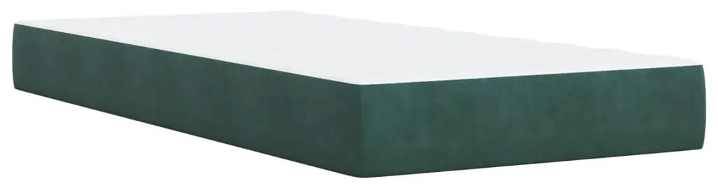 ΚΡΕΒΑΤΙ BOXSPRING ΜΕ ΣΤΡΩΜΑ ΣΚΟΥΡΟ ΠΡΑΣΙΝΟ 100X200ΕΚ. ΒΕΛΟΥΔΙΝΟ 3285623