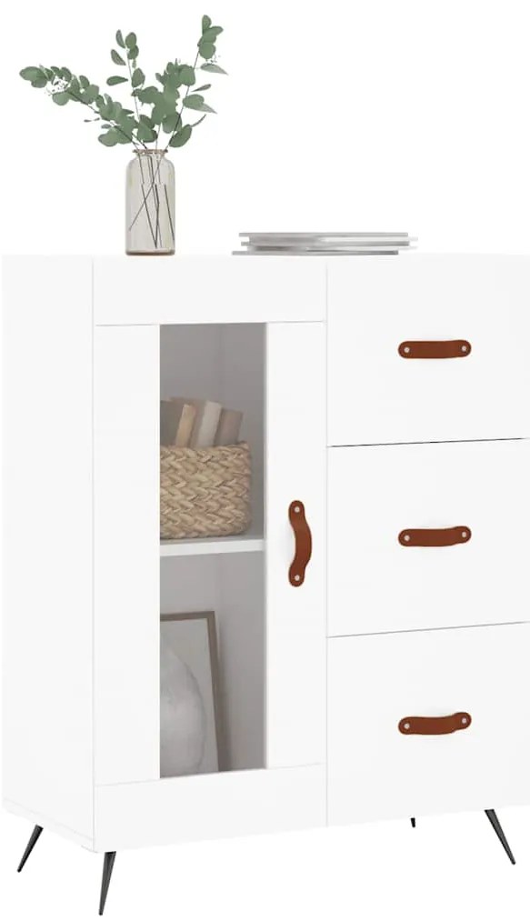 vidaXL Ντουλάπι Λευκό 69,5 x 34 x 90 εκ. από Επεξεργασμένο Ξύλο