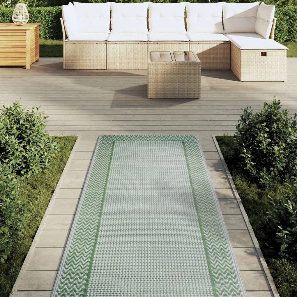 vidaXL Χαλί εξωτερικού χώρου ARAKIL Πράσινο 80x250 cm PP
