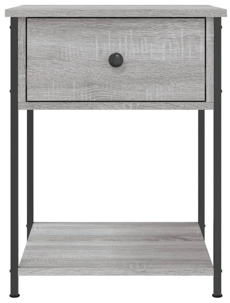 vidaXL Κομοδίνα 2 τεμ Γκρι Sonoma 44x45x58 εκ. από Επεξεργασμένο Ξύλο