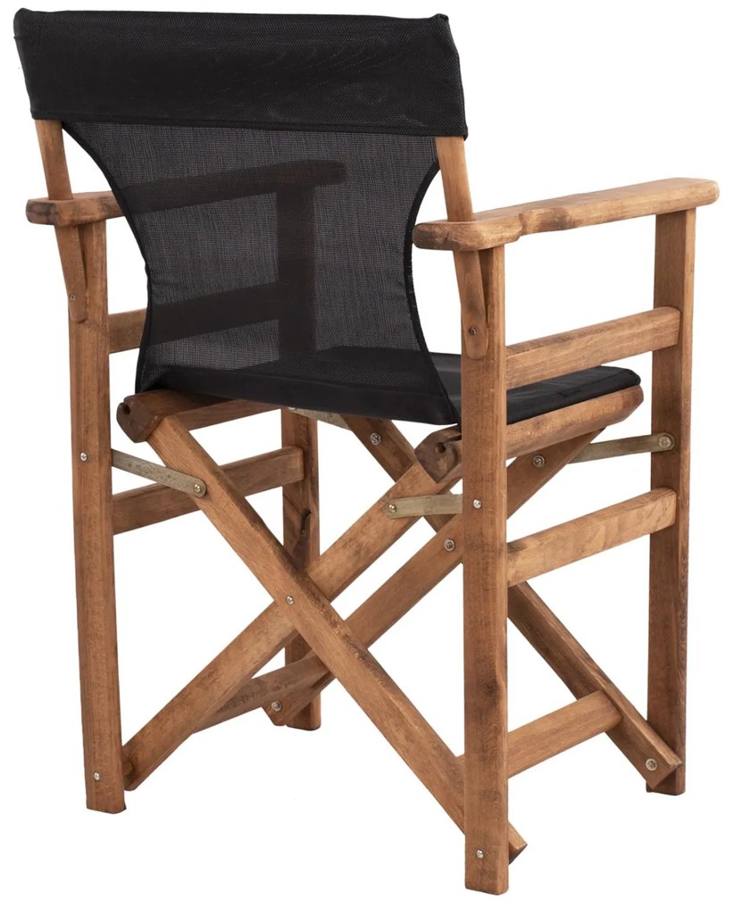 Καρέκλα Σκηνοθέτη ΛΗΜΝΟΣ C10368.05 Καρυδί με Textilene Μαύρο 57x54x88.5 εκ. 57x54x88.5 εκ.