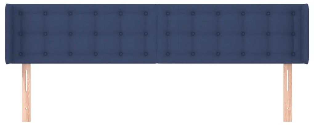 vidaXL Κεφαλάρι με Πτερύγια Μπλε 163x16x78/88 εκ. Υφασμάτινο