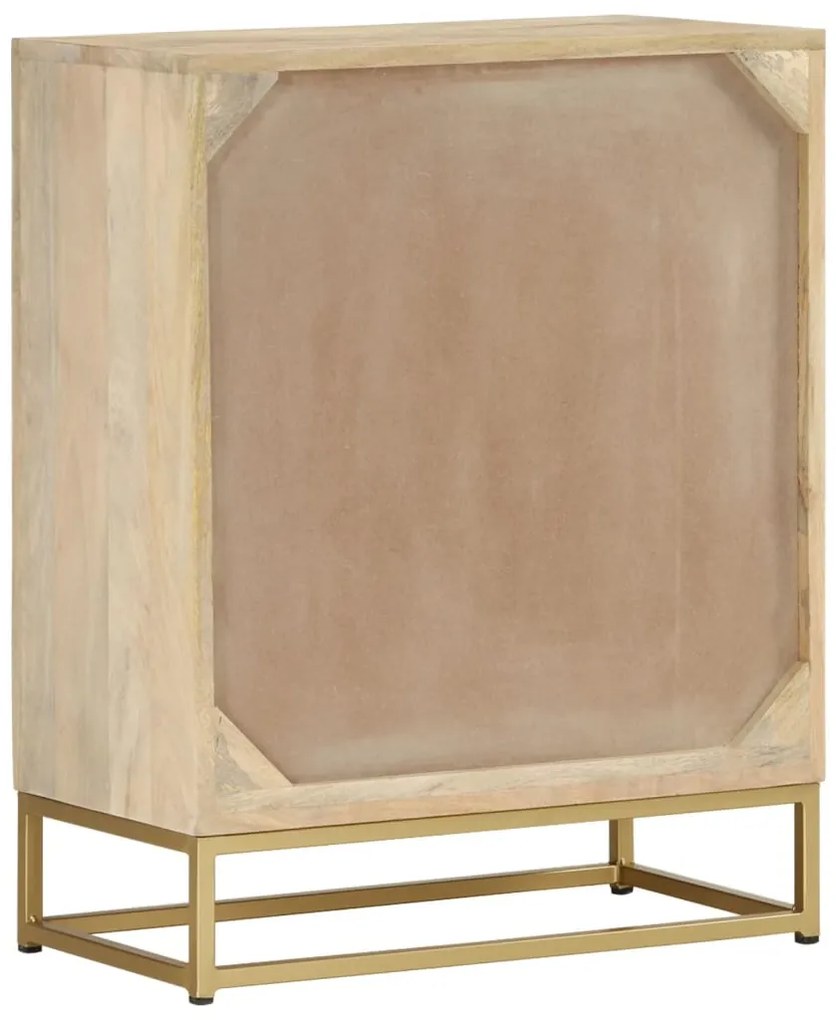 vidaXL Ντουλάπι με 2 Πόρτες 55 x 30 x 70 εκ. από Μασίφ Ξύλο Μάνγκο
