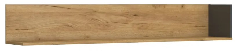 Ράφι Santes Χρυσό Δρυς-Γραφίτης 155x27x24.5cm - TO-SANTES155 - TO-SANTES155