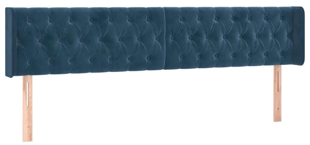 ΚΡΕΒΑΤΙ BOXSPRING ΜΕ ΣΤΡΩΜΑ ΣΚΟΥΡΟ ΜΠΛΕ 180X200 ΕΚ. ΒΕΛΟΥΔΙΝΟ 3141501