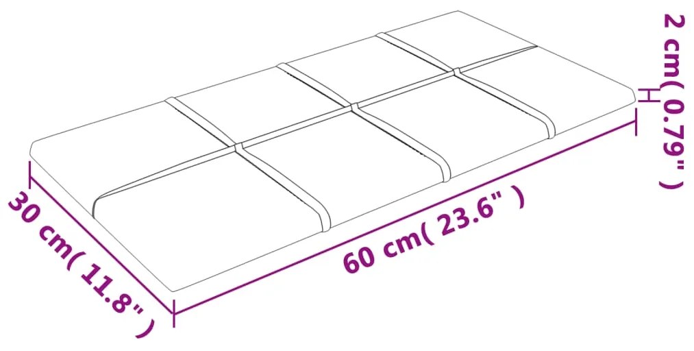 ΠΑΝΕΛ ΤΟΙΧΟΥ 12 ΤΕΜ. ΣΚΟΥΡΟ ΓΚΡΙ 60X30 ΕΚ. 2,16 Μ² ΒΕΛΟΥΔΟ 344085