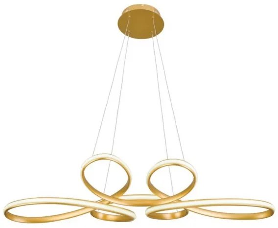 Κρεμαστό Φωτιστικό Οροφής LED Χρυσό Jill 4263100 Viokef 4263100 Χρυσό