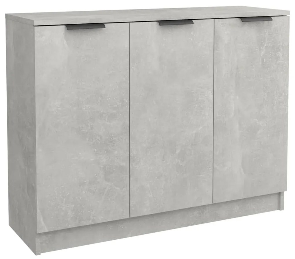 vidaXL Ντουλάπι Γκρι Σκυροδέματος 90,5x30x70 εκ. Επεξεργασμένο Ξύλο