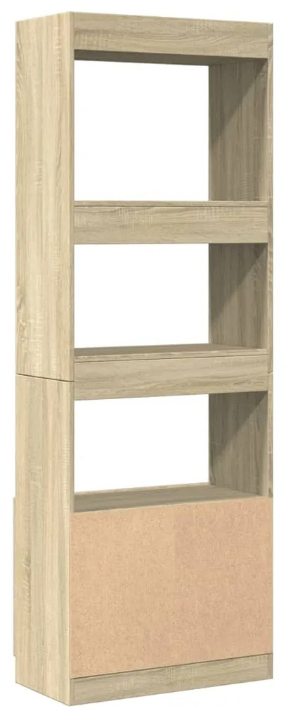 Ντουλάπι Sonoma Δρυς 63x33x180 εκ. από Επεξεργασμένο Ξύλο - Καφέ