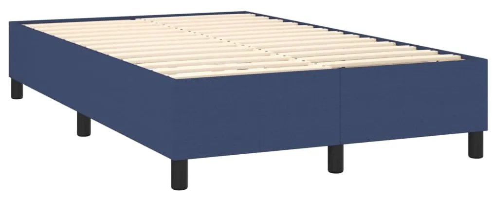 ΚΡΕΒΑΤΙ BOXSPRING ΜΕ ΣΤΡΩΜΑ &amp; LED ΜΠΛΕ 120X200 ΕΚ. ΥΦΑΣΜΑΤΙΝΟ 3135107