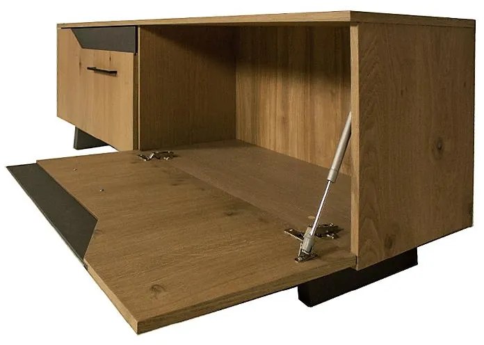 Έπιπλο TV Jakarta Fylliana με Καπλαμά Δρυός Ρουστίκ 170x40x55 εκ. 170x40x55 εκ.
