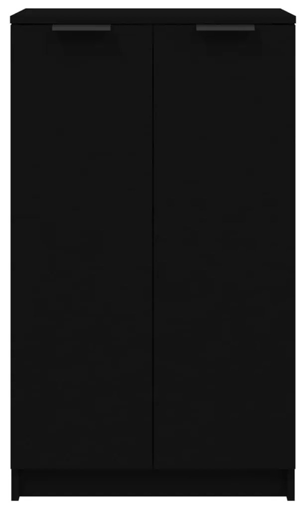 vidaXL Παπουτσοθήκη Μαύρη 59 x 35 x 100 εκ. από Επεξεργασμένο Ξύλο
